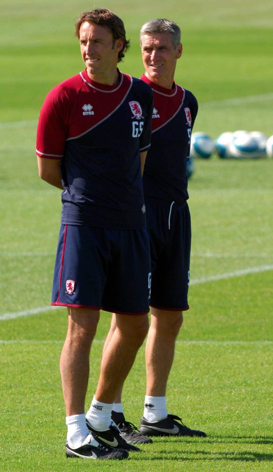  Southgate won the respect of Middlesbrough players when he was their manager