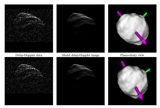  These images of the asteroid were taken using radar and other observation techniques