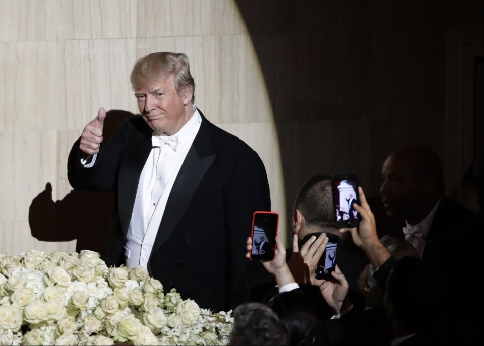  Trump and Clinton according to sources would not shake hands backstage but did manage to at the end of the night