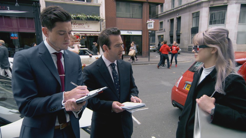  The men hit the streets to discuss women's fashions with high street buyers