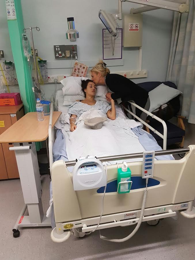  Chloe Goodman was admitted to hospital on Saturday morning after she collapsed in agony, she was initially told her appendix was about to burst and it was "life threatening"