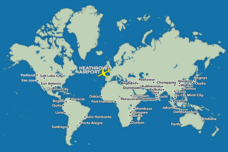  The new Heathrow expansion will allow airlines to fly to 40 new cities