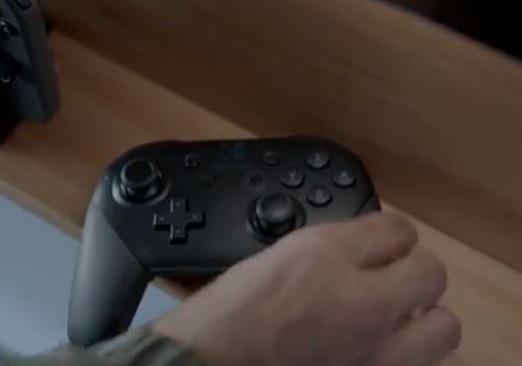  A view of the controller used when Switch is docked in its home station