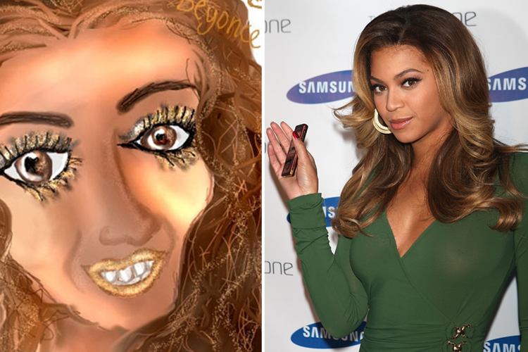  Queen Bey has had a makeover in this piece of art