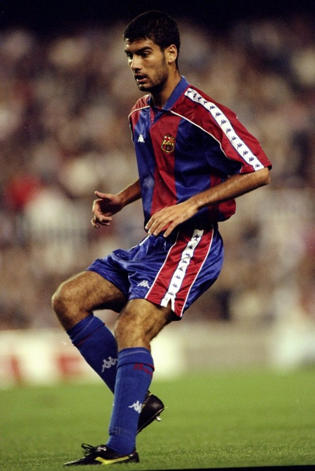  Pep Guardiola won the European Cup with Barcelona 'Dream Team' in 1992