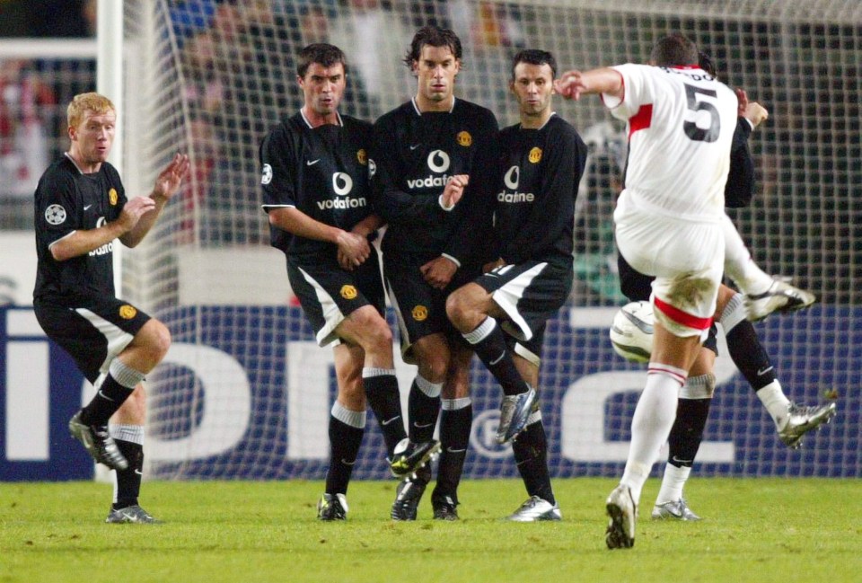  Paul Scholes, Roy Keane, Ruud van Nistelrooy, Ryan Giggs, Cristiano Ronaldo