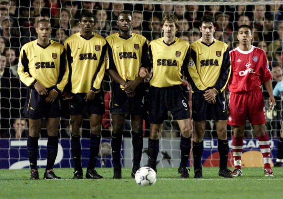  Thierry Henry, Nwankwo Kanu, Patrick Vieira, Tony Adams, Robert Pires for Arsenal