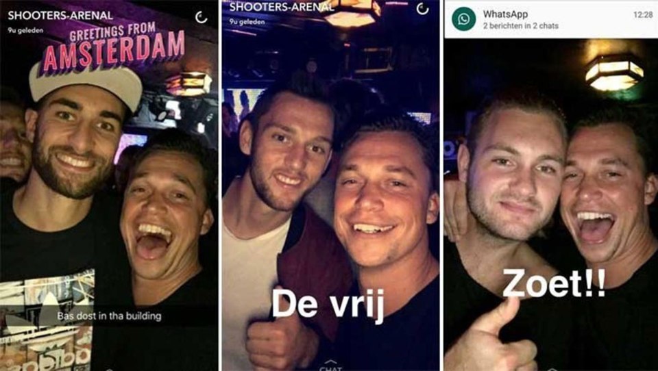 Holland Players Party after defeat to France