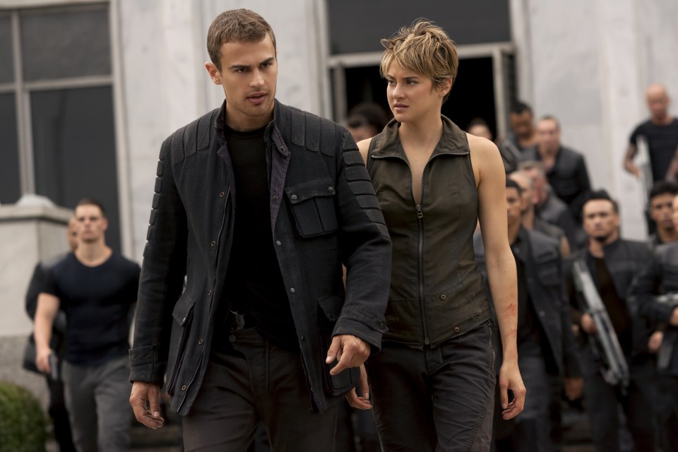 INSURGENT FILM STILL PRESS HANDOUT PR PIC EntertainmentOne Now on the run from Jeanine (Kate Winslet) and the rest of the power-hungry Erudites, Tris (Shailene Woodley) and Four (Theo James) search for allies and answers in the ruins of Chicago. They must find out what Tris' family sacrificed their lives to protect and why the Erudites will do anything to stop them. Side by side, Tris and Four face one seemingly insurmountable challenge after another, as they unravel the secrets of the past and -- ultimately -- the future of their world.