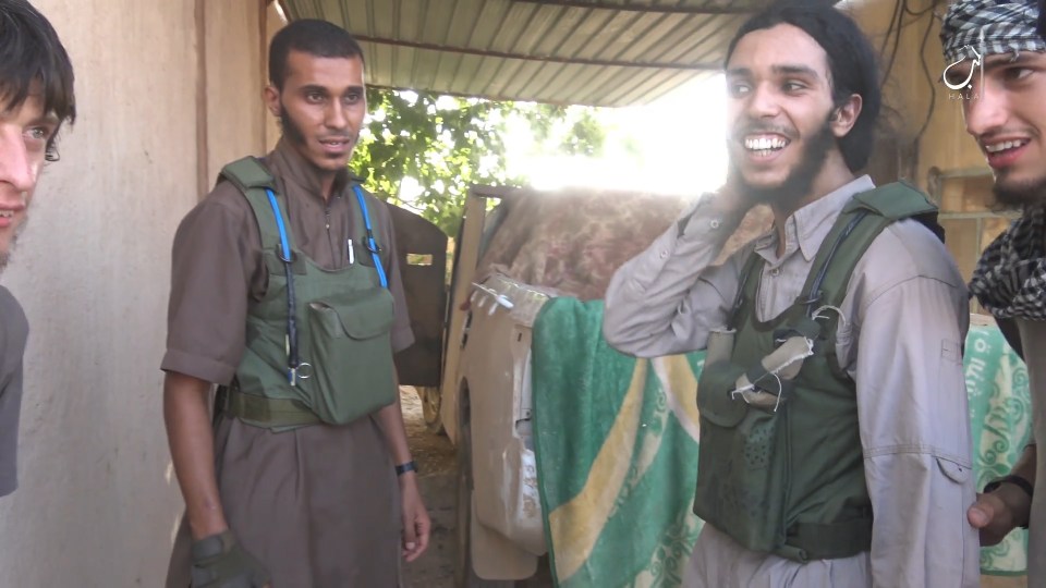  The lad - pictured on the right smiling - seems overjoyed at learning he is about to die