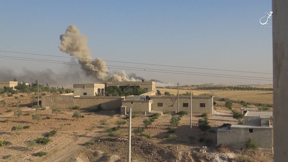  The sequence ends showing huge plumes of smoke suggesting the suicide attack was successful