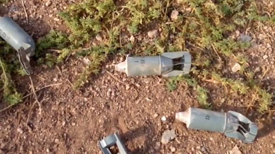  Eman was killed when she picked up a cluster bomb fragment similar to the ones pictured