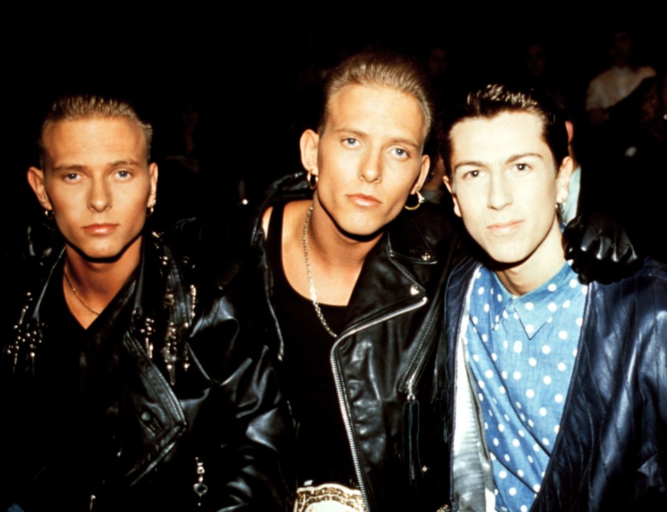 Good old days . . . Matt and Luke Goss with Craig Logan, right