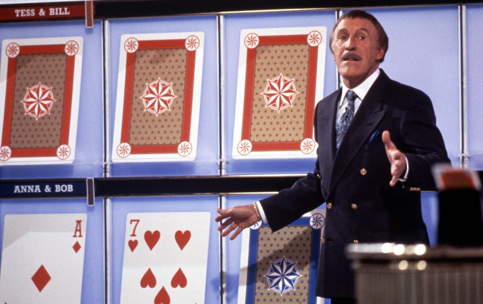 Play your Cards Right was also a popular Saturday night TV favourite