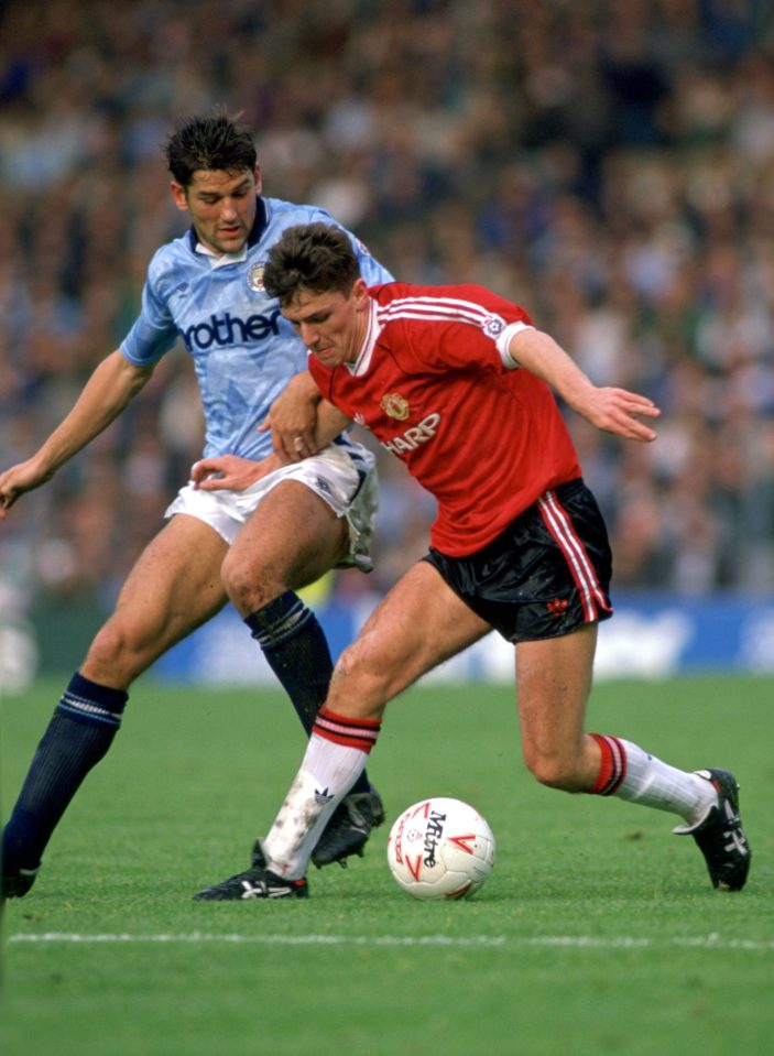 Manchester United man Lee Sharpe was another Tony Collins discovery