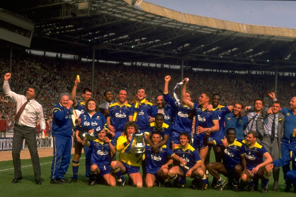  The Crazy Gang celebrate their 1988 FA Cup shock