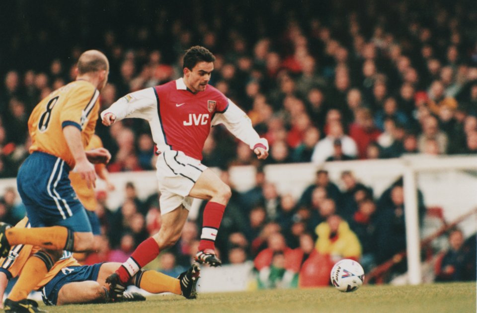 Marc Overmars quickly became a fan favourite during his three years at Arsenal