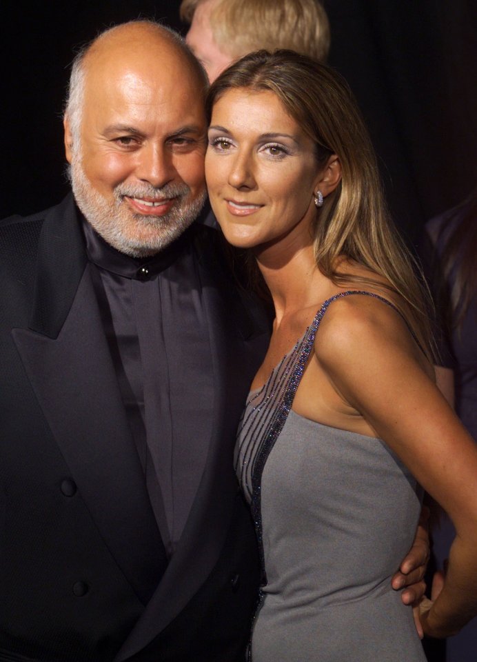  Céline Dion and her late husband René Angélil who died of throat cancer