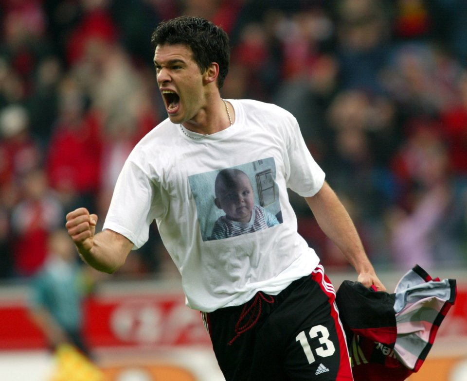 A young Michael Ballack starred for Bayer Leverkusen