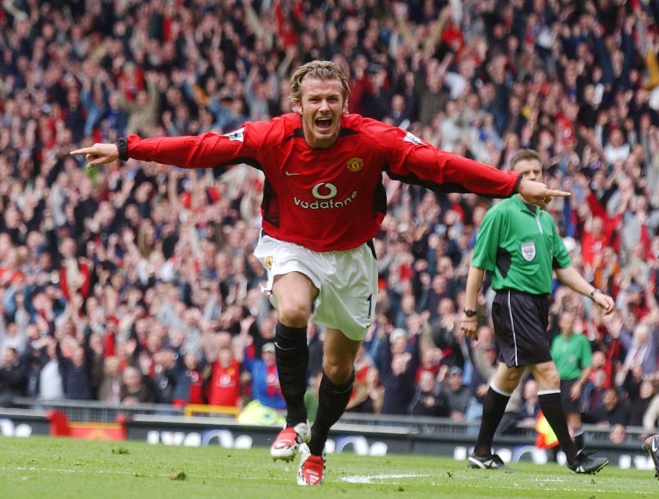  David Beckham enjoyed a trophy-laden spell at Manchester United