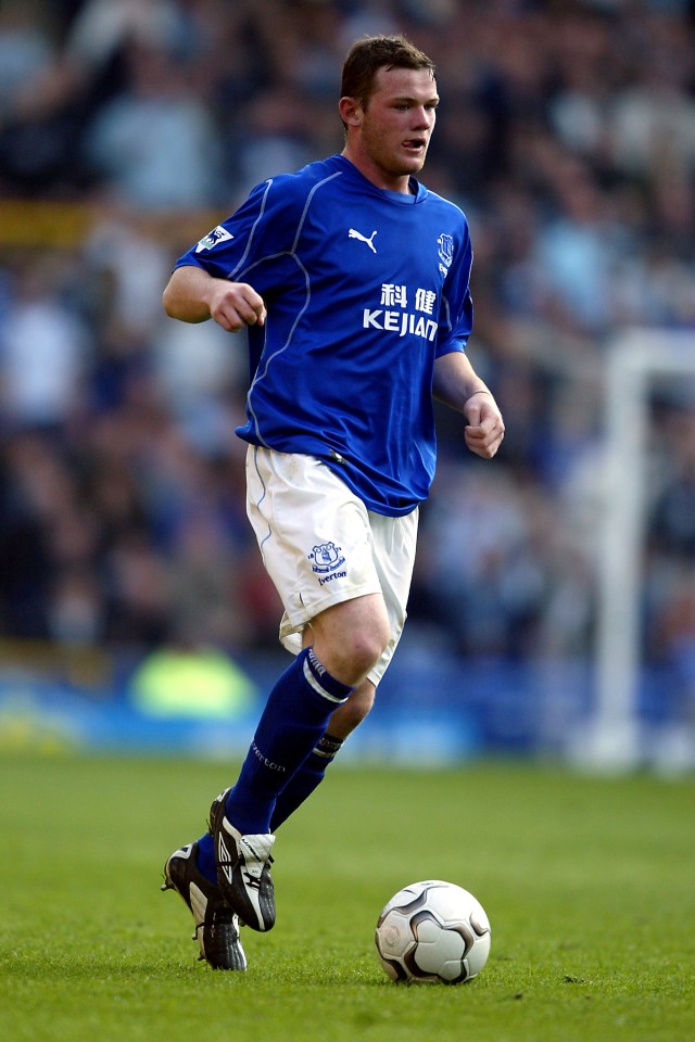  Rooney made his career debut with Everton