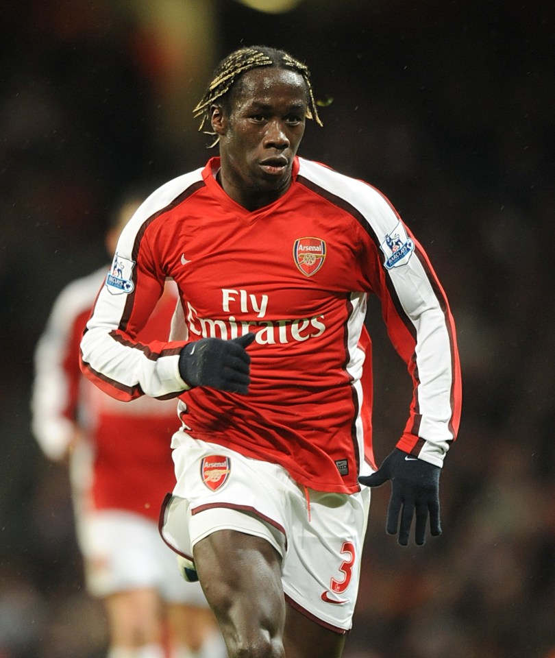 Bacary Sagna used to rock the blonde, braided look during his Arsenal days