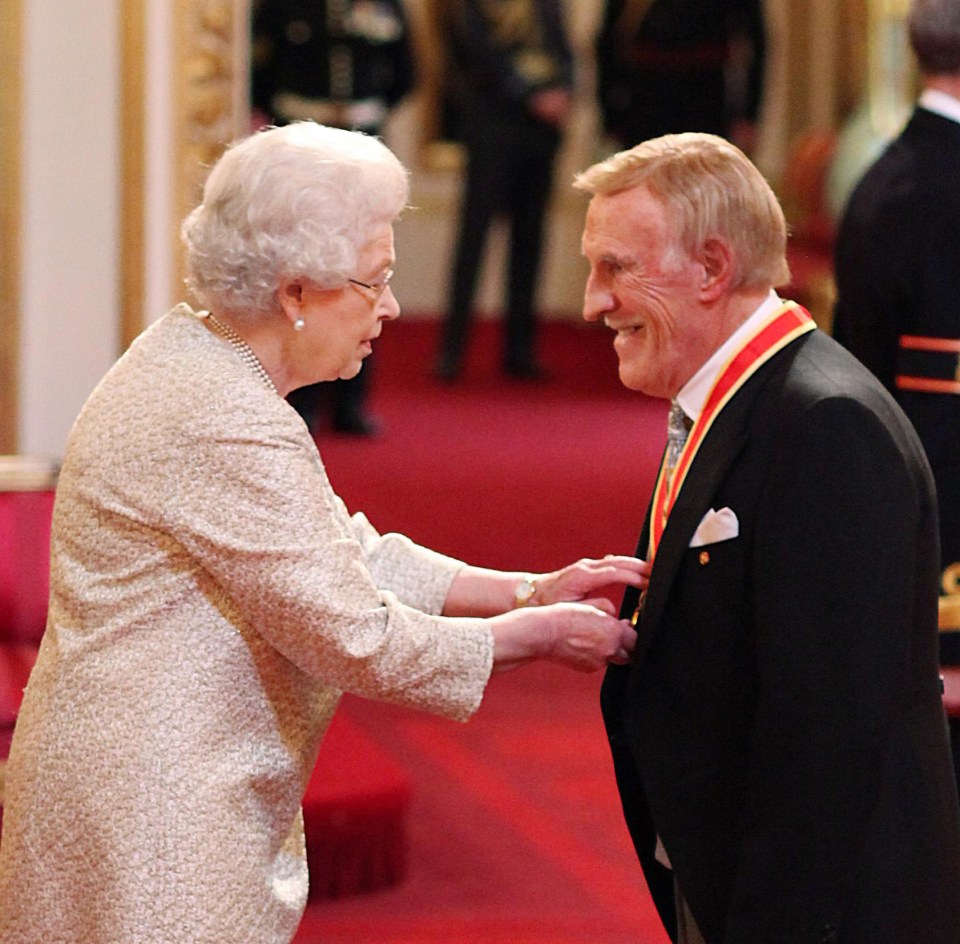 He was knighted in 2011 and became Sir Bruce