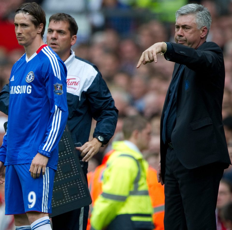 Ancelotti brings on Fernando Torres