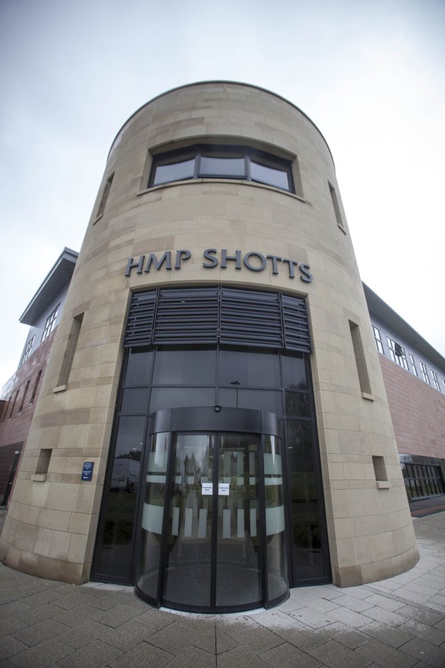  The incident involving the three men took place at Shotts Prison in Lanarkshire, Scotland