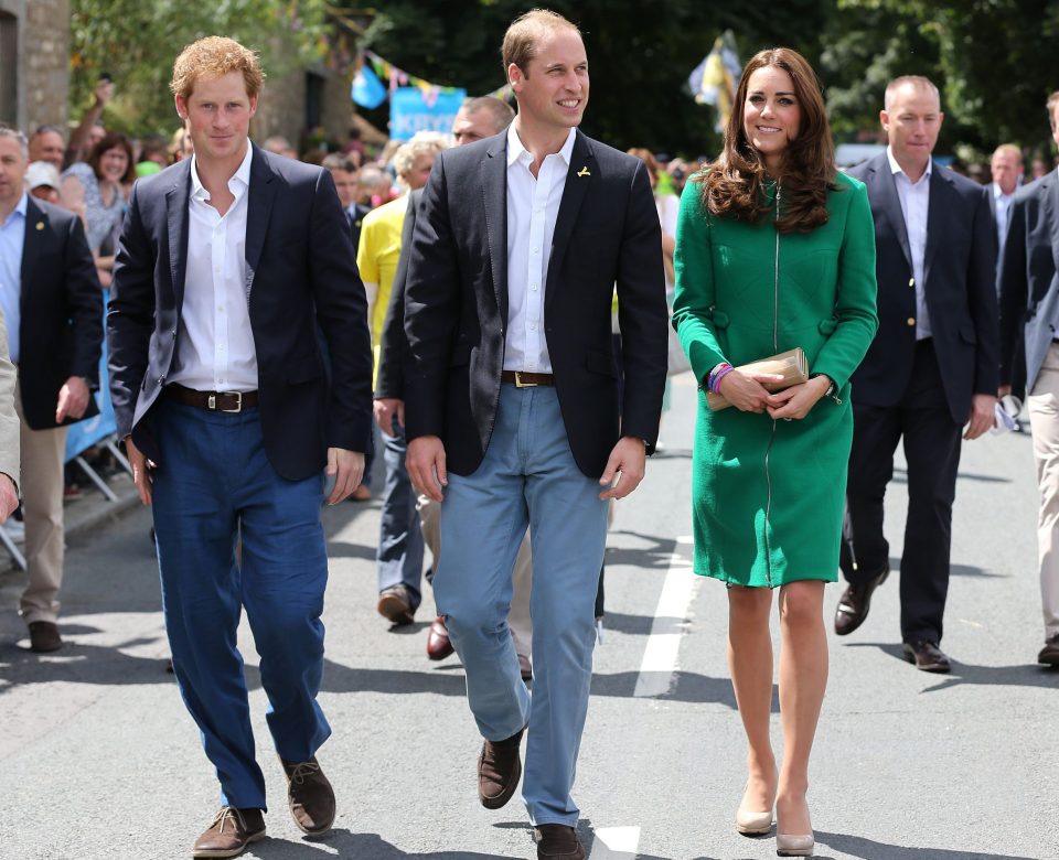 Prince Harry, Prince William and Catherine