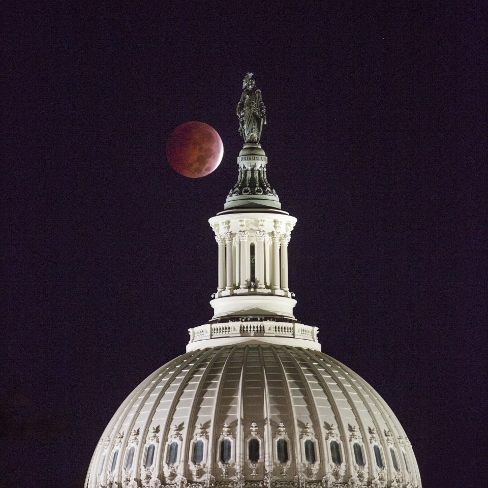 The blood-red moon is apparently a sign that the end is nigh