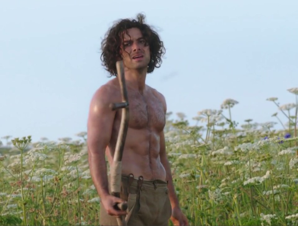  Aidan Turners topless scything scene made him an overnight star