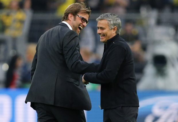 Klopp and Mourinho before they became rivals