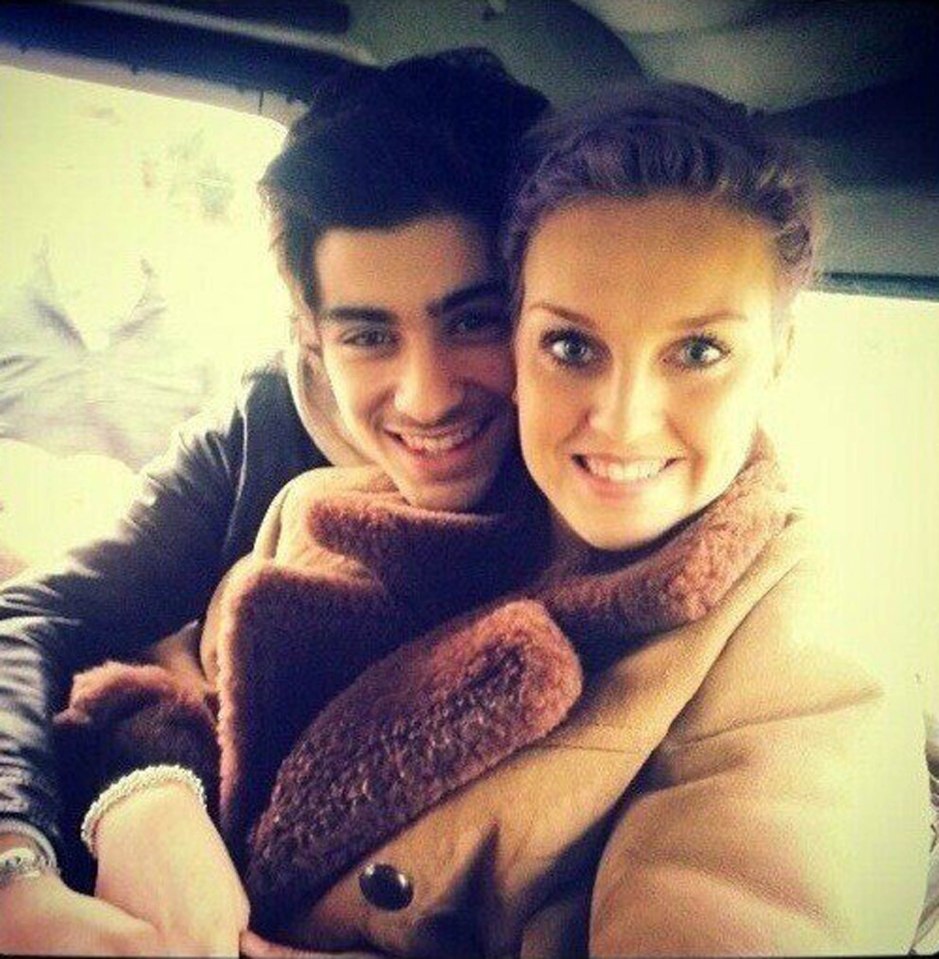 Zayn Malik and Perrie Edwards cuddling