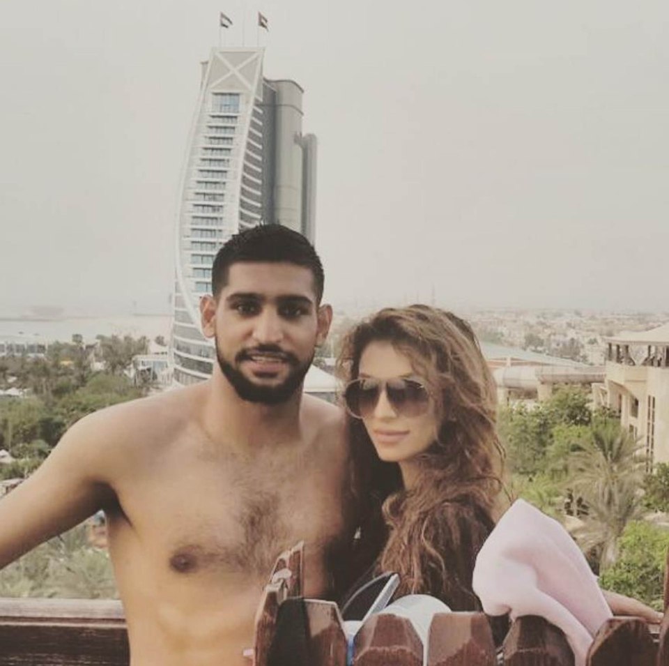 Amir Khan and family in Dubai