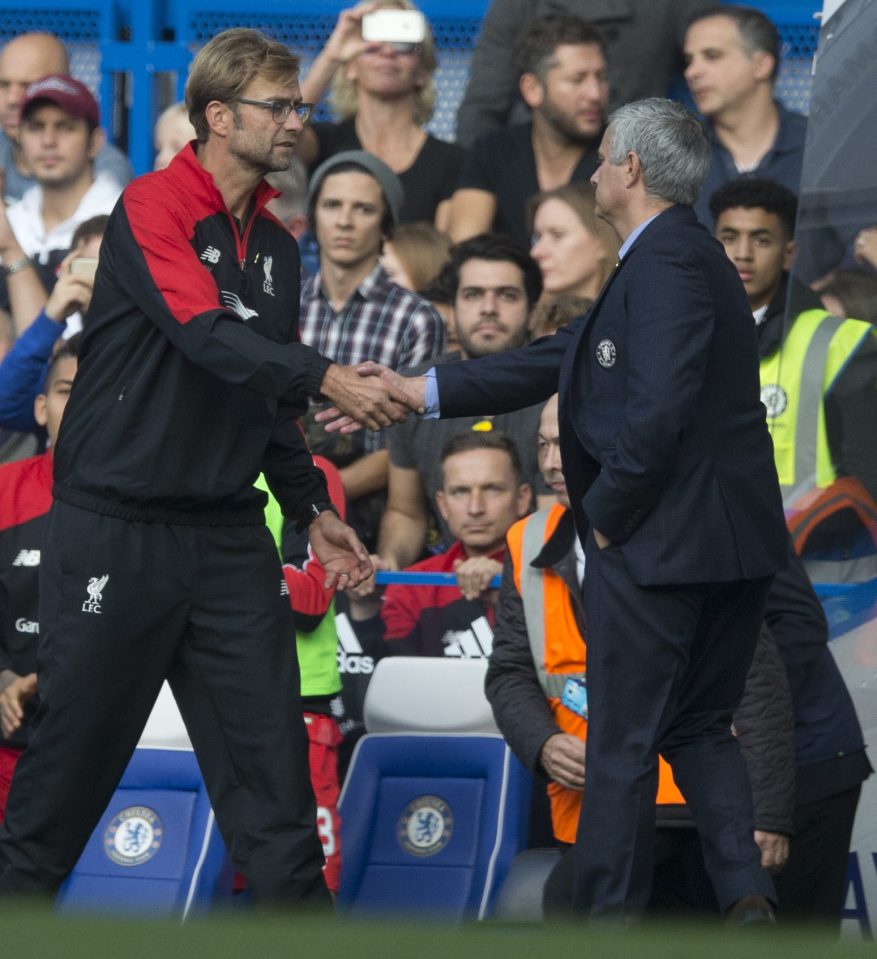 Jurgen Klopp and Jose Mourinho have met before - but not in the intensity of a Liverpool vs Manchester united game