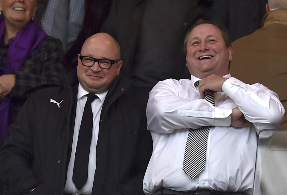 Mike Ashley reportedly told Lee Charnsley (left) to reject any negotiations for Newcastle 