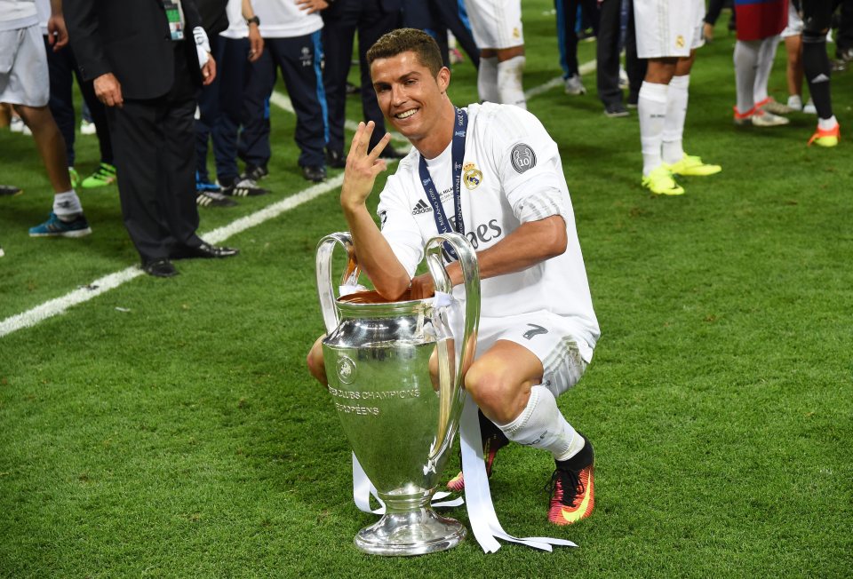 It was Ronaldo's third Champions League triumph