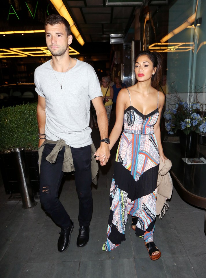 Nicole Scherzinger and Grigor Dimitrov 