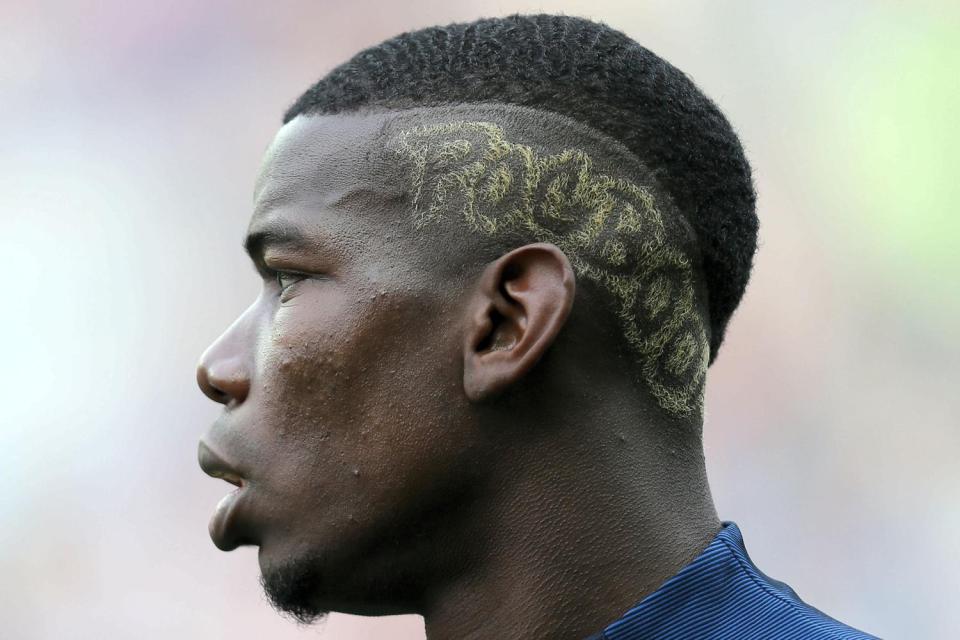 Paul Pogba also once shaved and dyed 'POGBOO' into his head