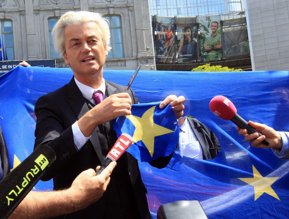  Wilders is famously euro-sceptic and wants to take the Netherlands out of the EU