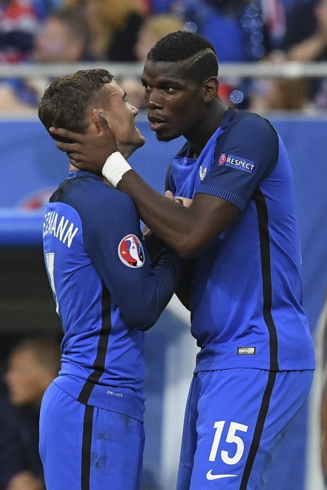 Antoine Griezmann and Paul Pogba were part of the France team that reached the Euro 2016 final