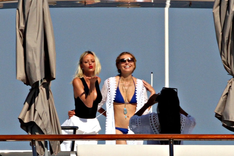 Lindsay has been partying on a number of yachts this summer