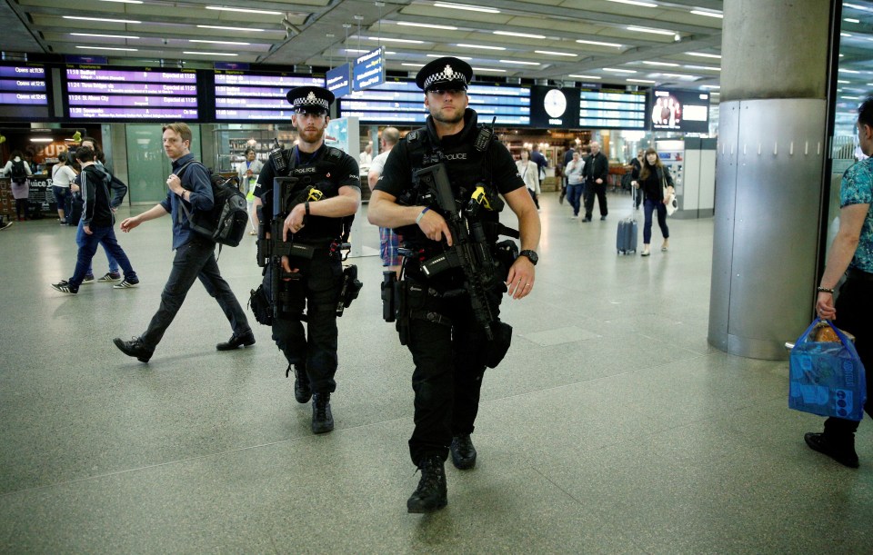  Armed police will use the Tube to travel around the capital in a bid to reassure the public