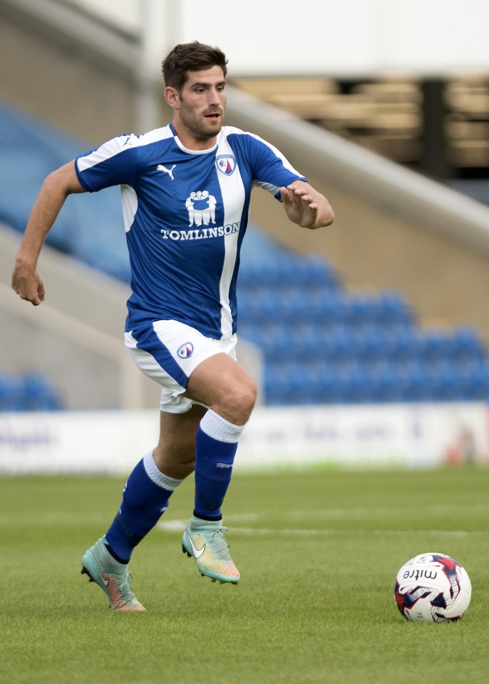  Ched Evans has been in good form for his club side Chesterfield in Football League One