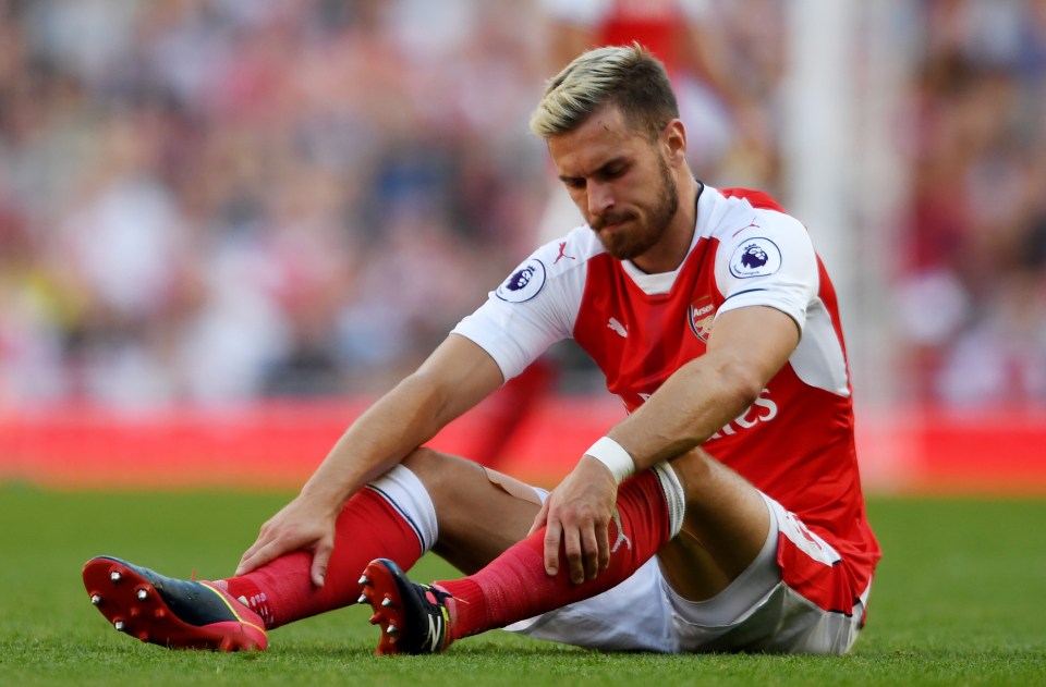  Aaron Ramsey has still not recovered from an injury he suffered on the opening day