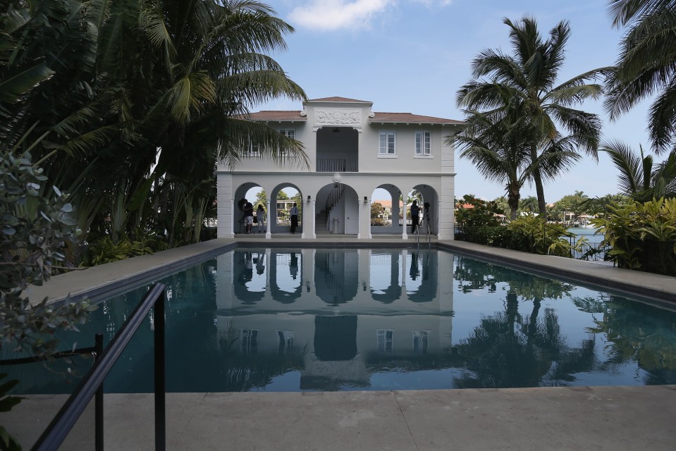  The swimming pool at the former home of Al Capone