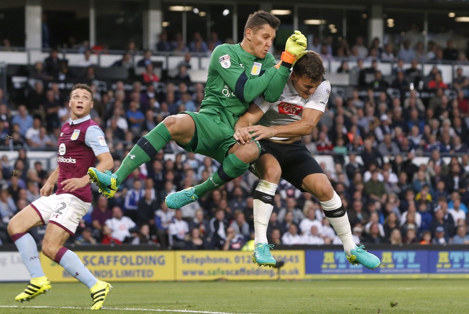 Gollini, 21, has struggled since joining Villa in the summer