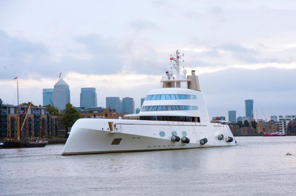 The billionaire's other superyacht ‘Motor Yacht A’ set him back £225million