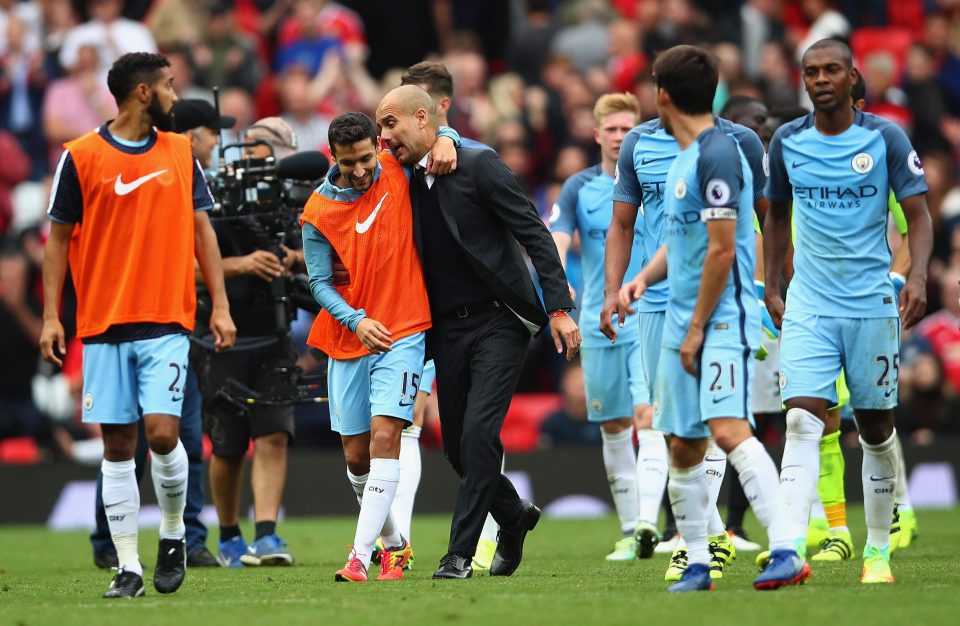  Pep Guardiola celebrated at Old Trafford as Manchester City beat Manchester United